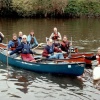 Messing about on the river with members of the local canoe club